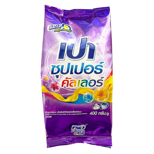 LION PAO порошок cтир д/цветного белья 400г uv color nano tech